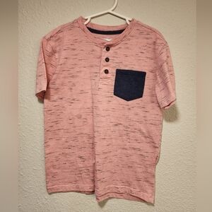 Kids Pink Pocketed T-shirt Size S(6-7)
